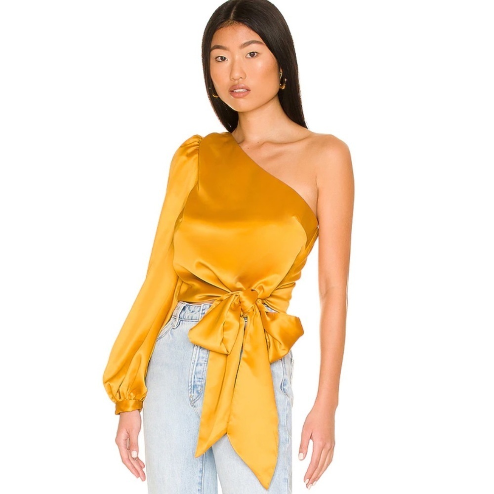 Lovers & Friends one shoulder Kendall blouse